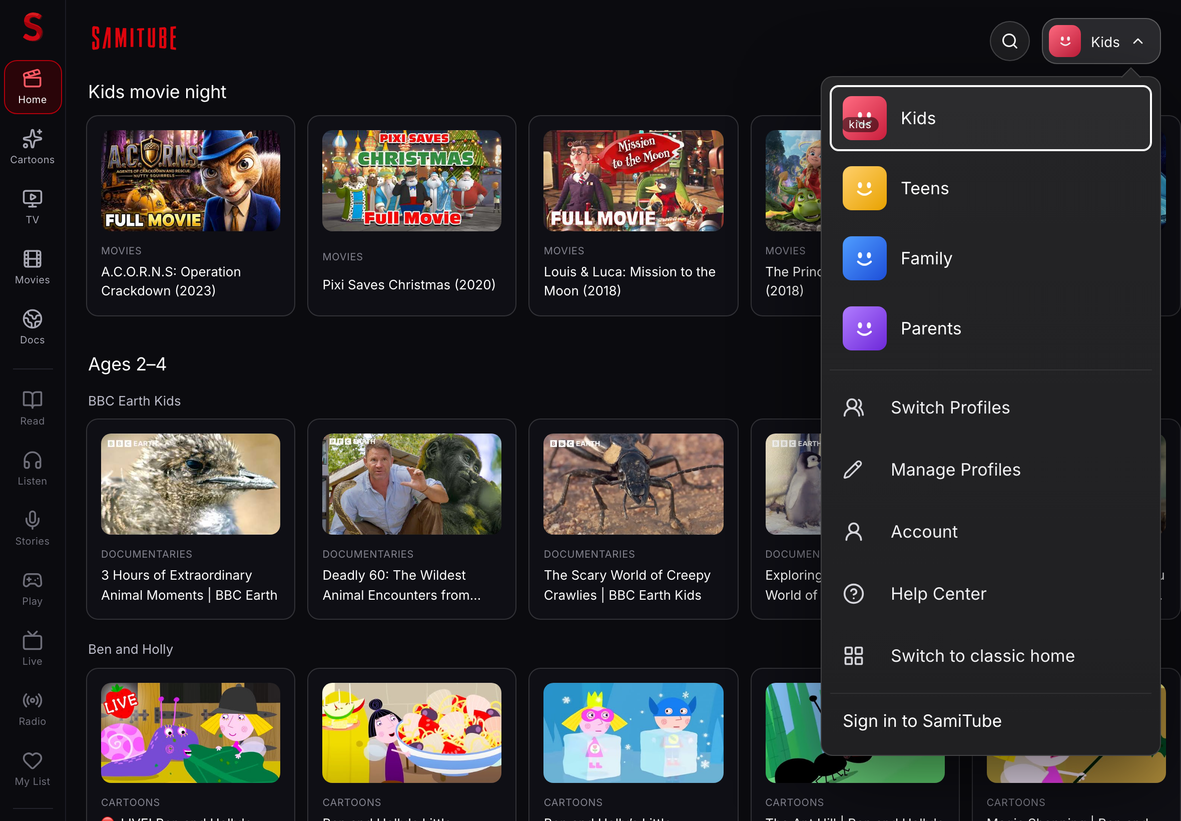 profile-switcher screenshot