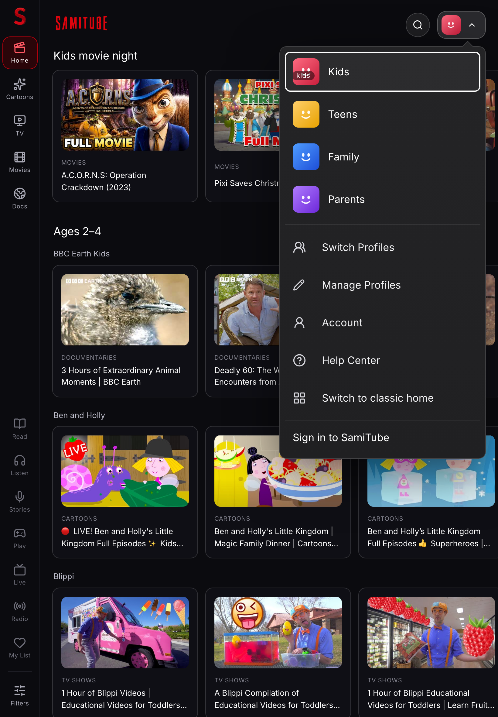 profile-switcher screenshot