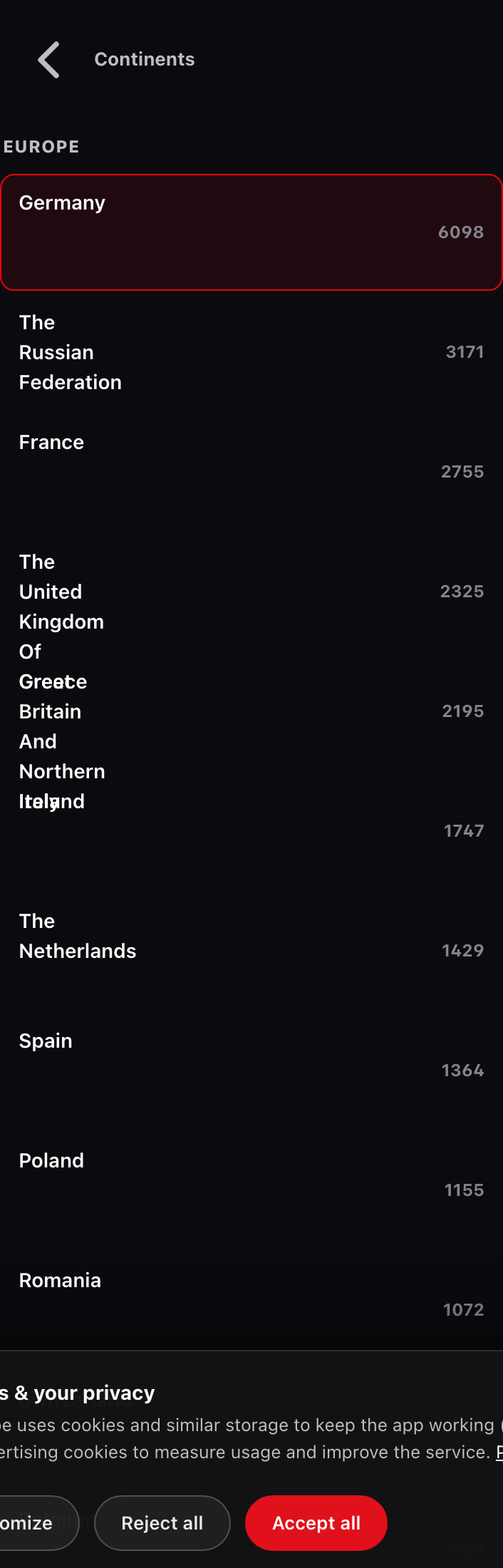 radio-country full page screenshot