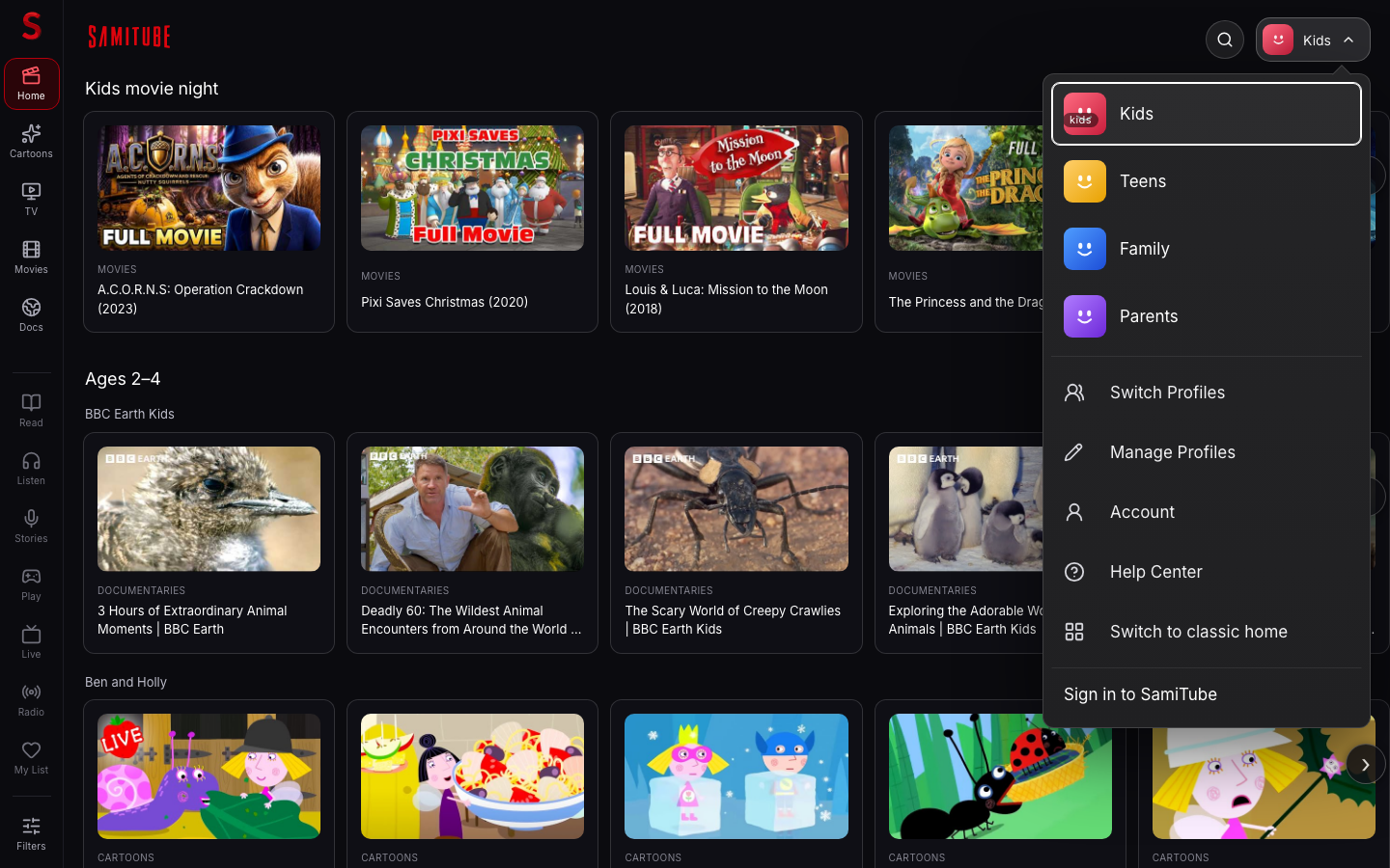 profile-switcher screenshot