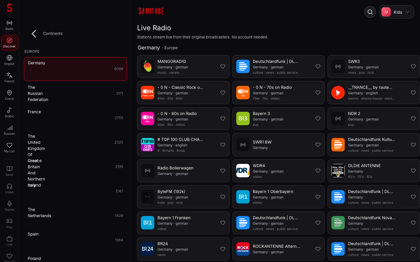 radio-country screenshot