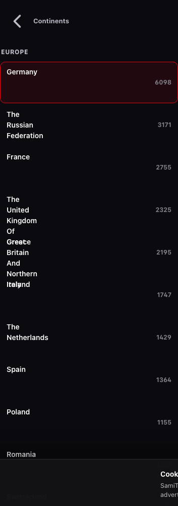 radio-country full page screenshot