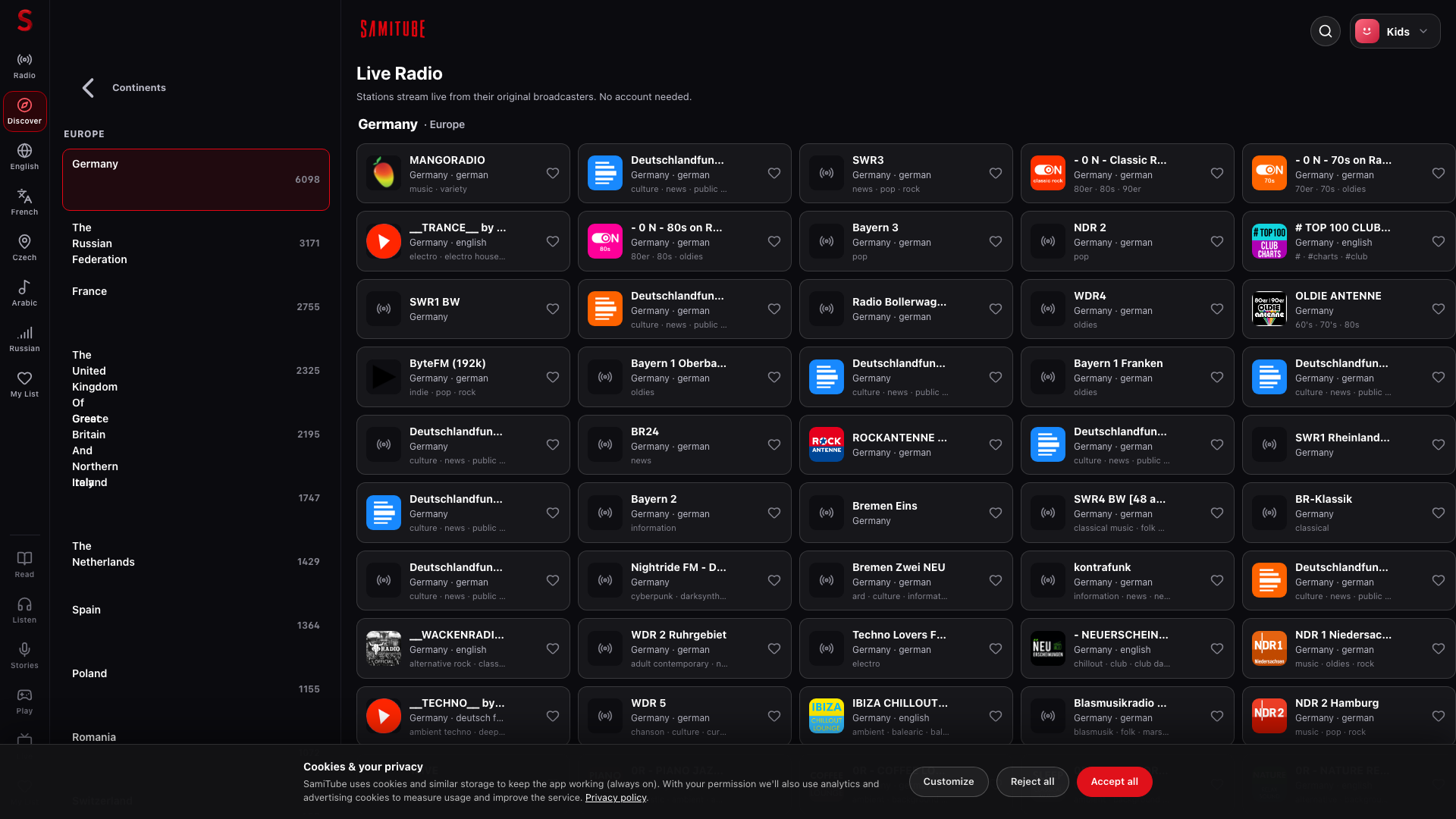 radio-country screenshot